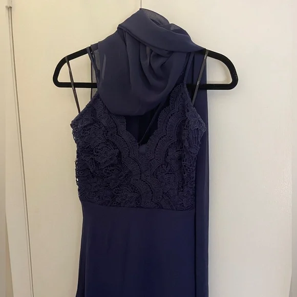 Lulu’s Madalyn Navy Blue Lace Maxi Dress - Picture 5 of 9